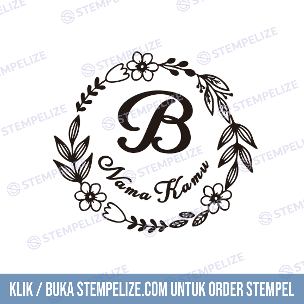 Contoh Stempel Inisial