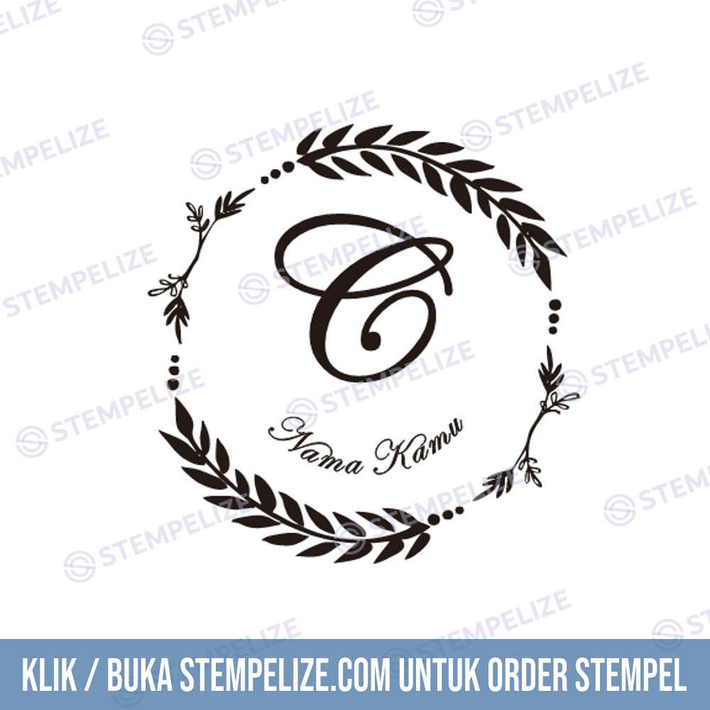 Contoh Stempel Inisial