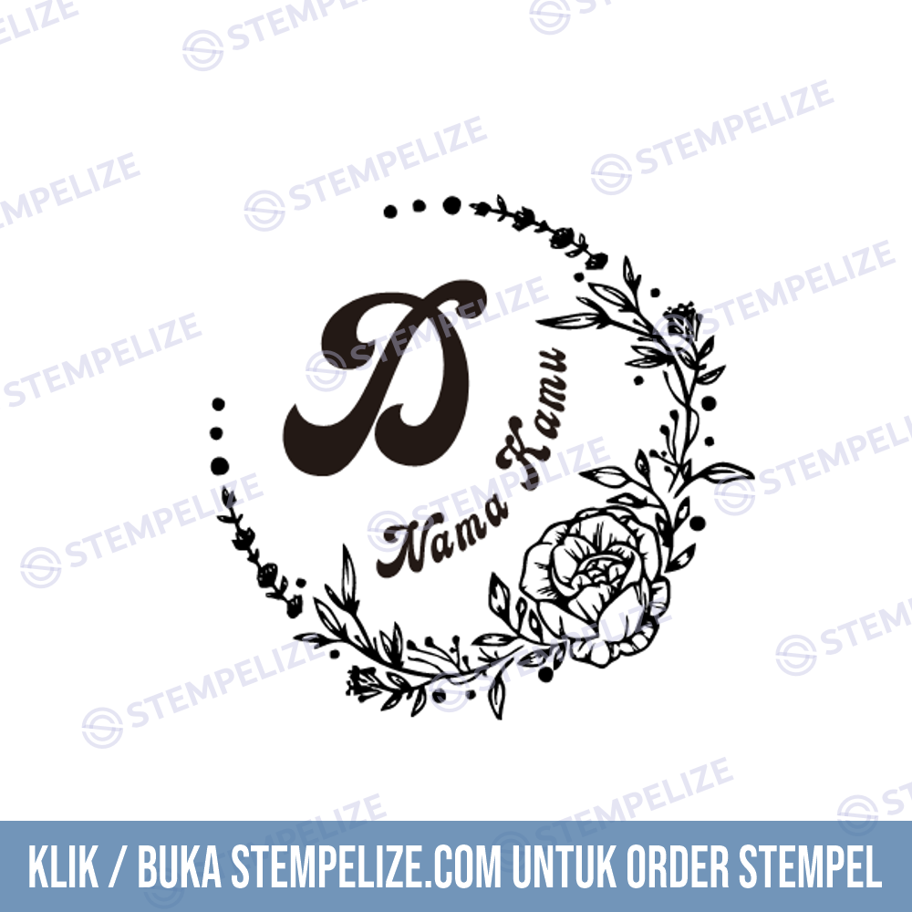 Contoh Stempel Inisial