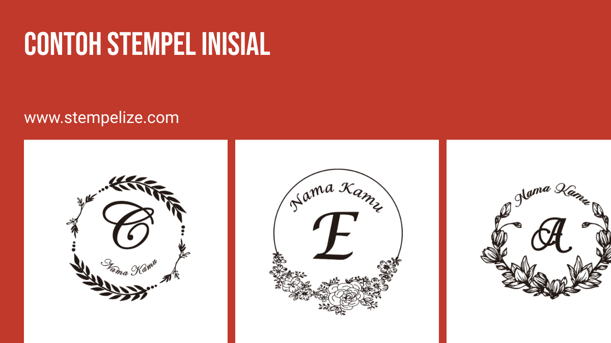 Contoh Stempel Inisial